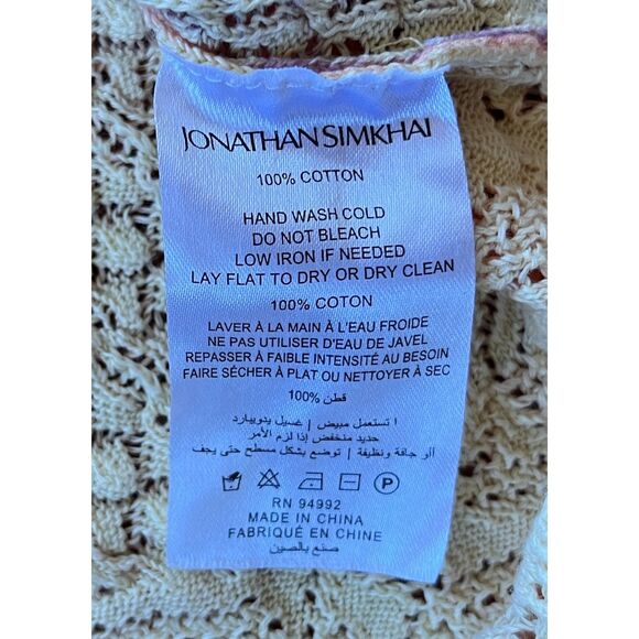 Jonathan Simkhai Thelma Ombre Knit Polo Sweater Shirt Top Women's Size Small - Picture 5 of 8